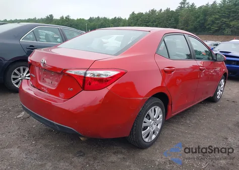 2014 Toyota Corolla Le from USA, damaged, VIN 2T1BURHE0EC039086